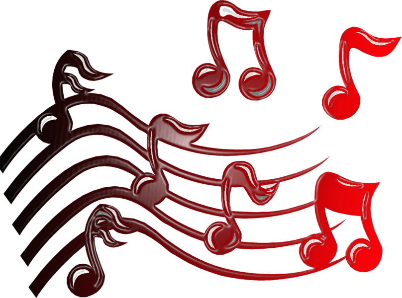 Gradient Music Notes - Bye Bye Birdie Clip Art (808x600), Png Download