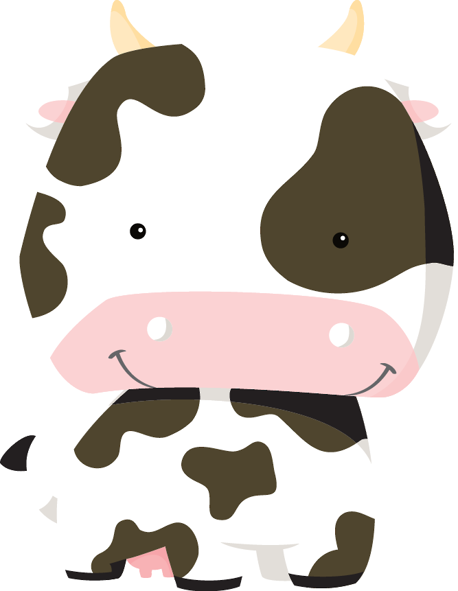 Cow Png, Clipart, Journaling, Party Kit, Farmhouse, - Pink Farm Png (667x861), Png Download