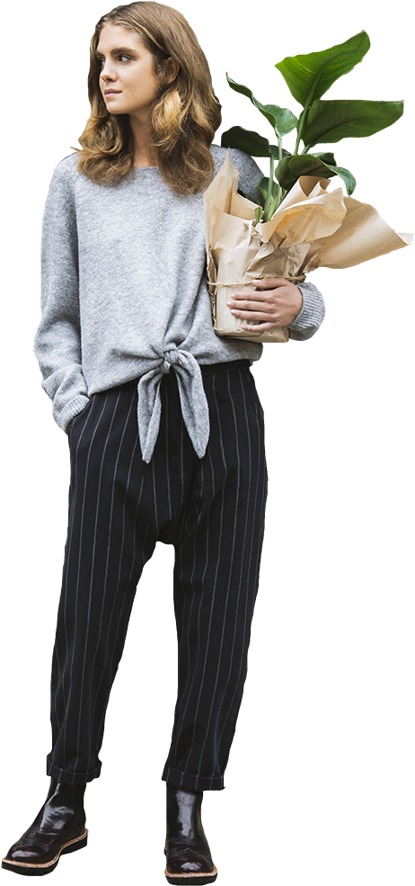 Drama Hipster Casual - Girl (624x1096), Png Download