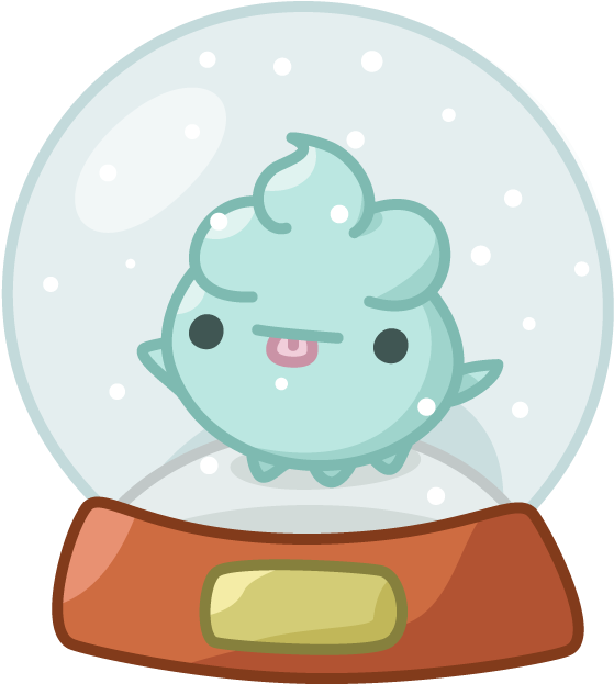Snow Globe Spoopy - Cartoon (700x700), Png Download
