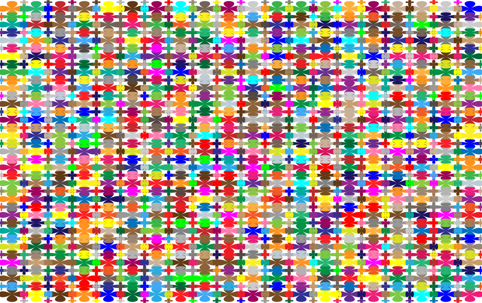 Pattern Grid Art Colorful Background Clipart - Circle (1600x1005), Png Download