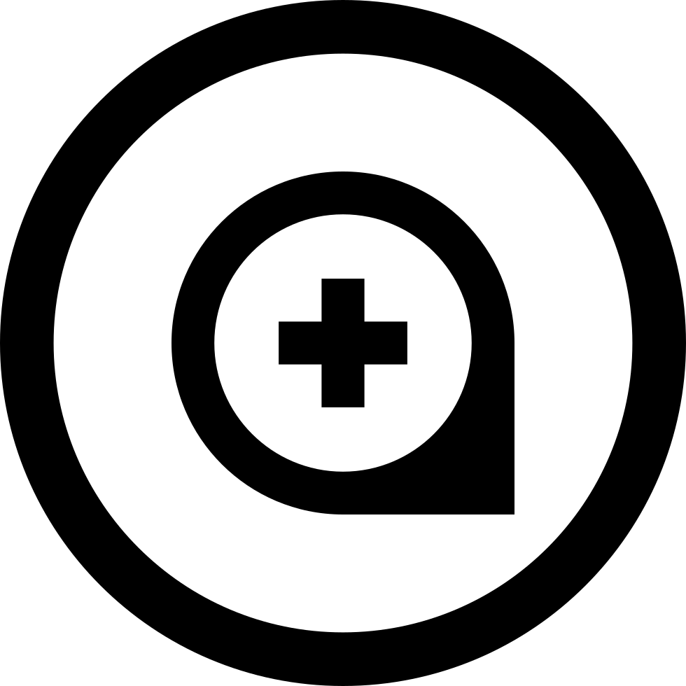 Marker Add With Circular Button Comments - Png Icon (980x980), Png Download
