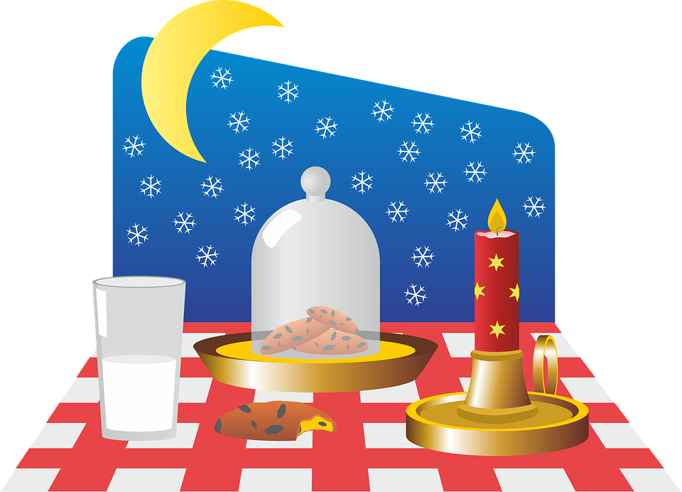 Christmas, Christmas Time, Advent, Table, Milk, Cookies - Christmas Day (960x692), Png Download