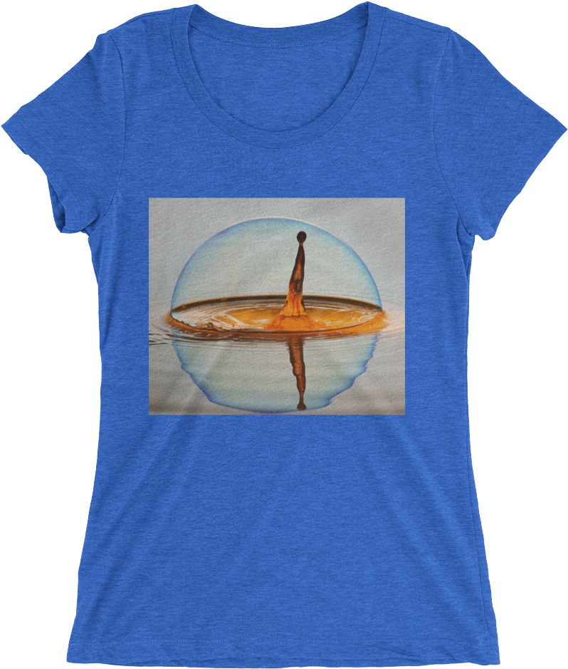 Oil Drop Design T-shirt For Women Short Sleeve 1 - Trachten Shirt Jungen (1000x1000), Png Download