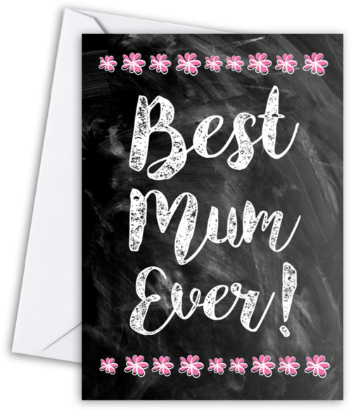 Chalk Best Mum Ever - Calligraphy (700x700), Png Download