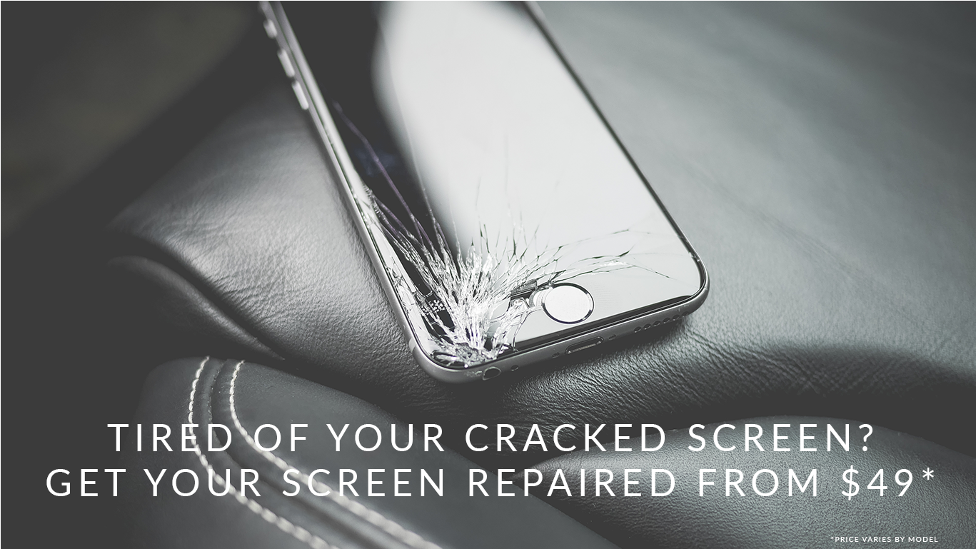 Cracked Screen - Leather (2390x768), Png Download