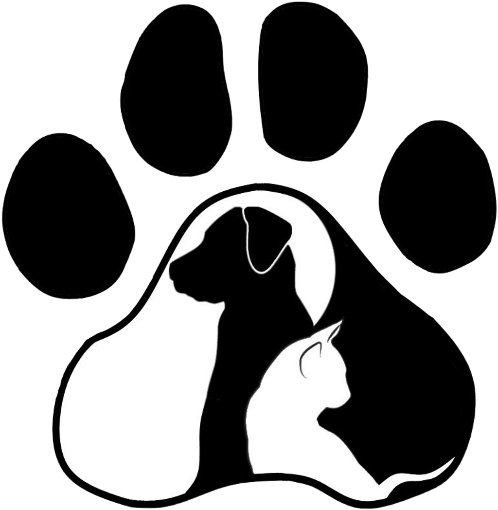 #sticker #pawprint #paw #dog #cat #cute #loveit #shilouette - Huellas De Perro Y Gato (1024x1048), Png Download
