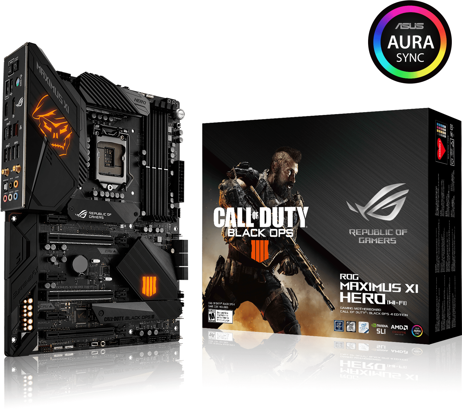 0 969 Views - Asus Rog Maximus Xi Hero Wi Fi Ce (1772x1772), Png Download