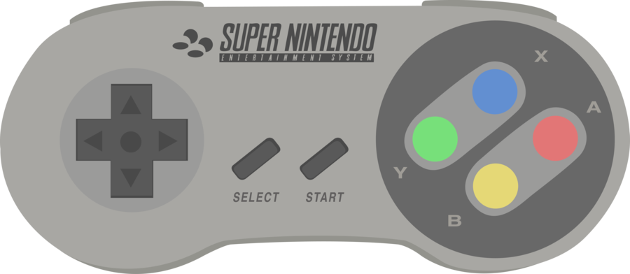 Nintendo Controller Png - Xpadder Super Nintendo (900x392), Png Download