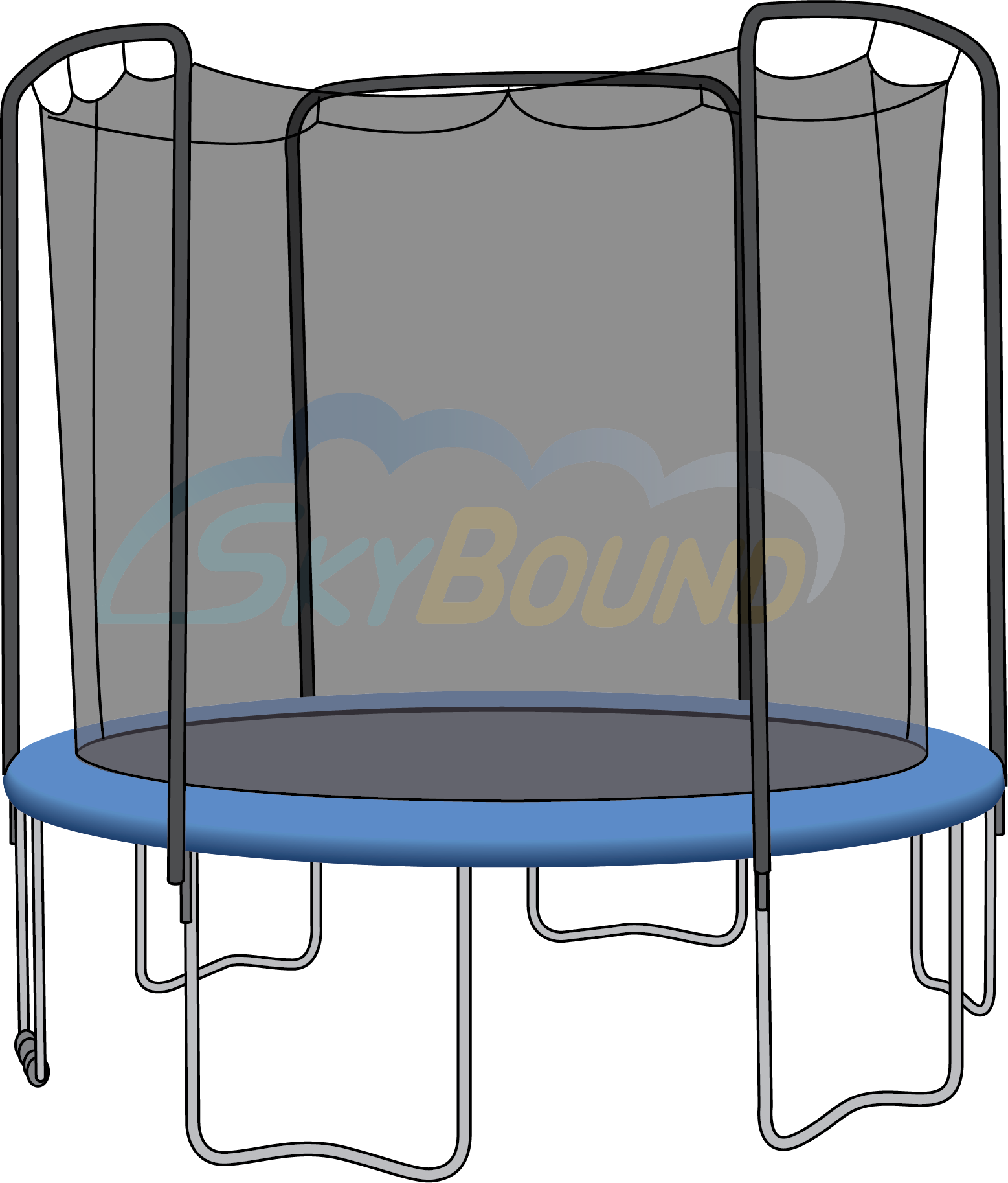 Image Library Stock Ft Round Permatron Mat Rings Bravo - Trampolining (1557x1826), Png Download