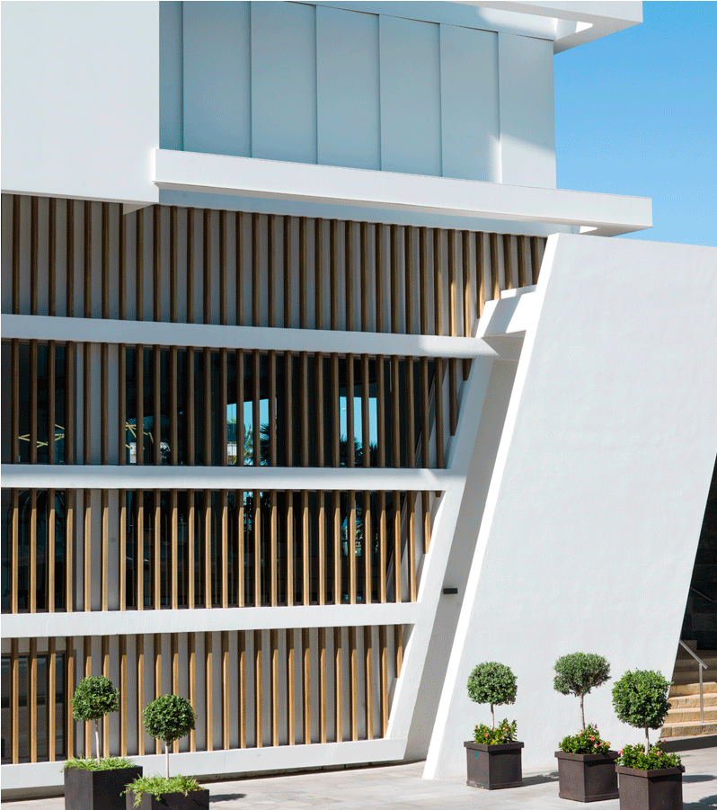 Krion Facade Hotel Bayren Gandia - Architecture (1600x900), Png Download