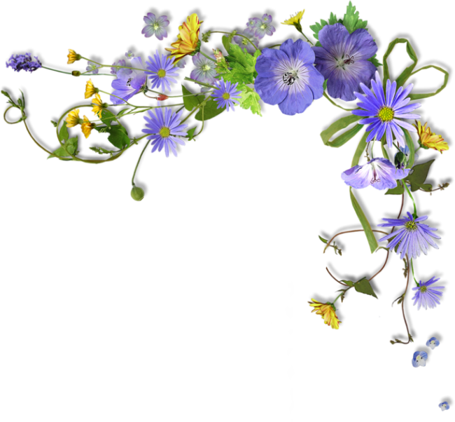 Imagen Relacionada Page Borders, Borders And Frames, - Flower Border Purple Png (650x602), Png Download