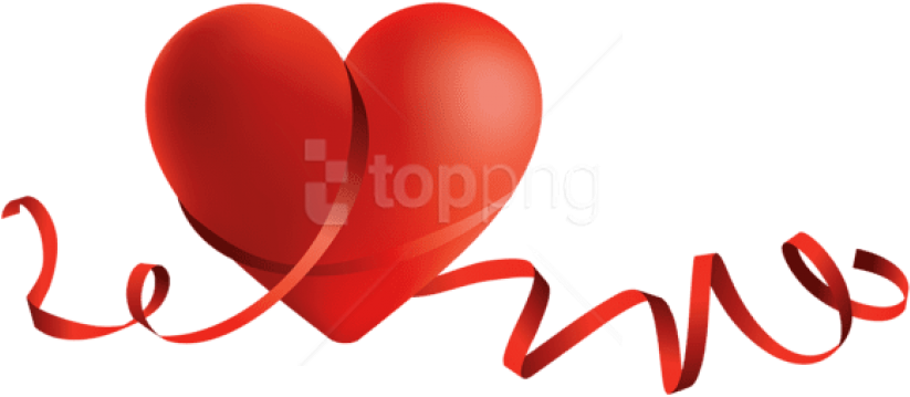 Free Png Download Transparent Red Heart With Bow Png - Lovely Valentine (850x387), Png Download