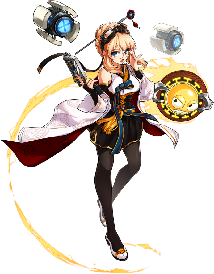 File - Mhportrait - Elsword Rose Metal Heart (700x898), Png Download