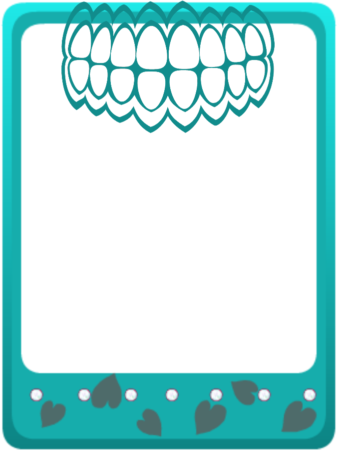 Mq Green Teeth Frames Border Borders Clipart , Png (675x900), Png Download