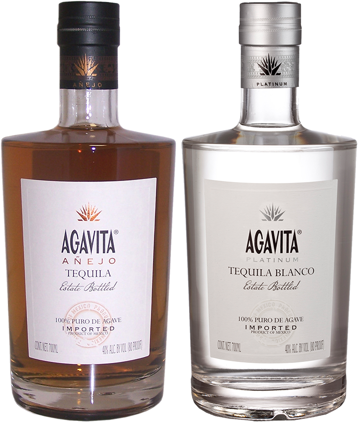 Agavita Platinum Duo - Agavita Tequila Blanco (1024x877), Png Download