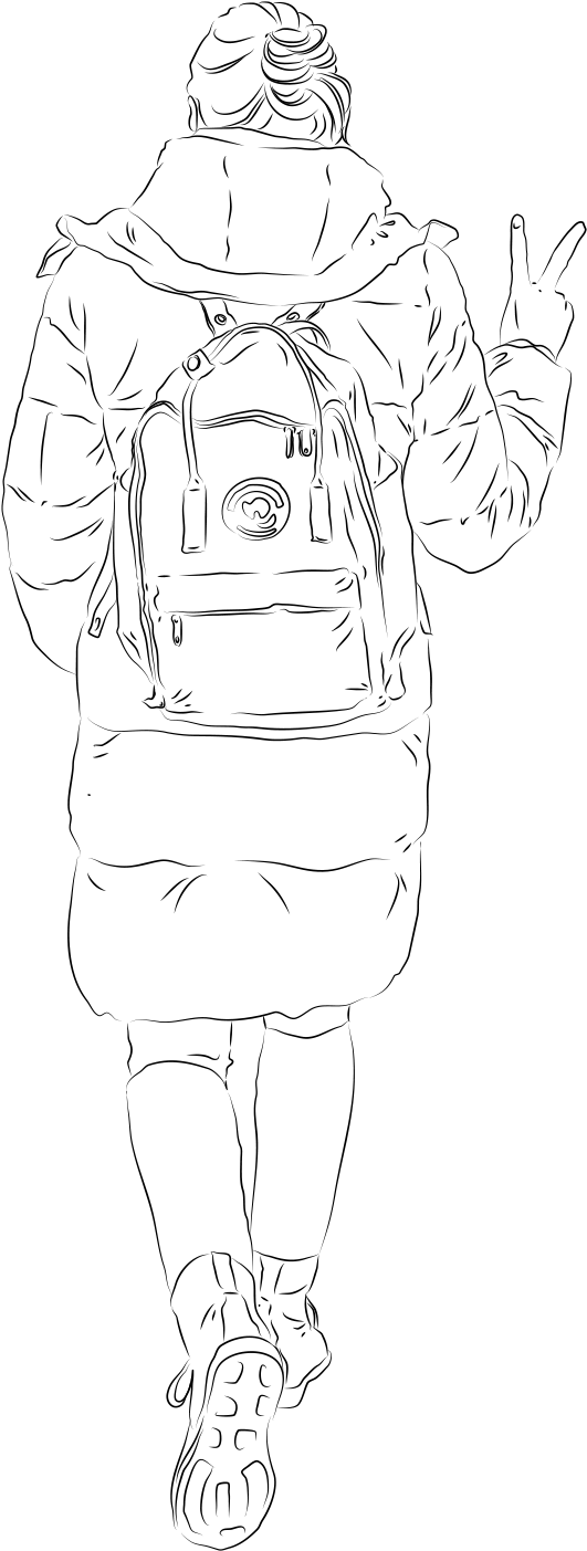 Walking - Illustration (826x2100), Png Download