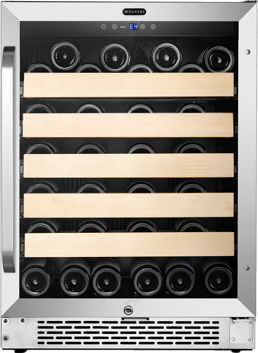 Whynter Built In Stainless Steel 54 Bottle Wine Cooler - Whynter (1200x1200), Png Download