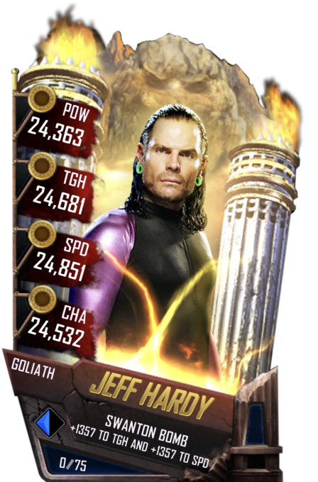 Jeffhardy S4 20 Goliath - Finn Balor Wwe Supercard (456x720), Png Download