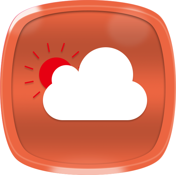 Weather Icon Design Icon - Heart (603x600), Png Download