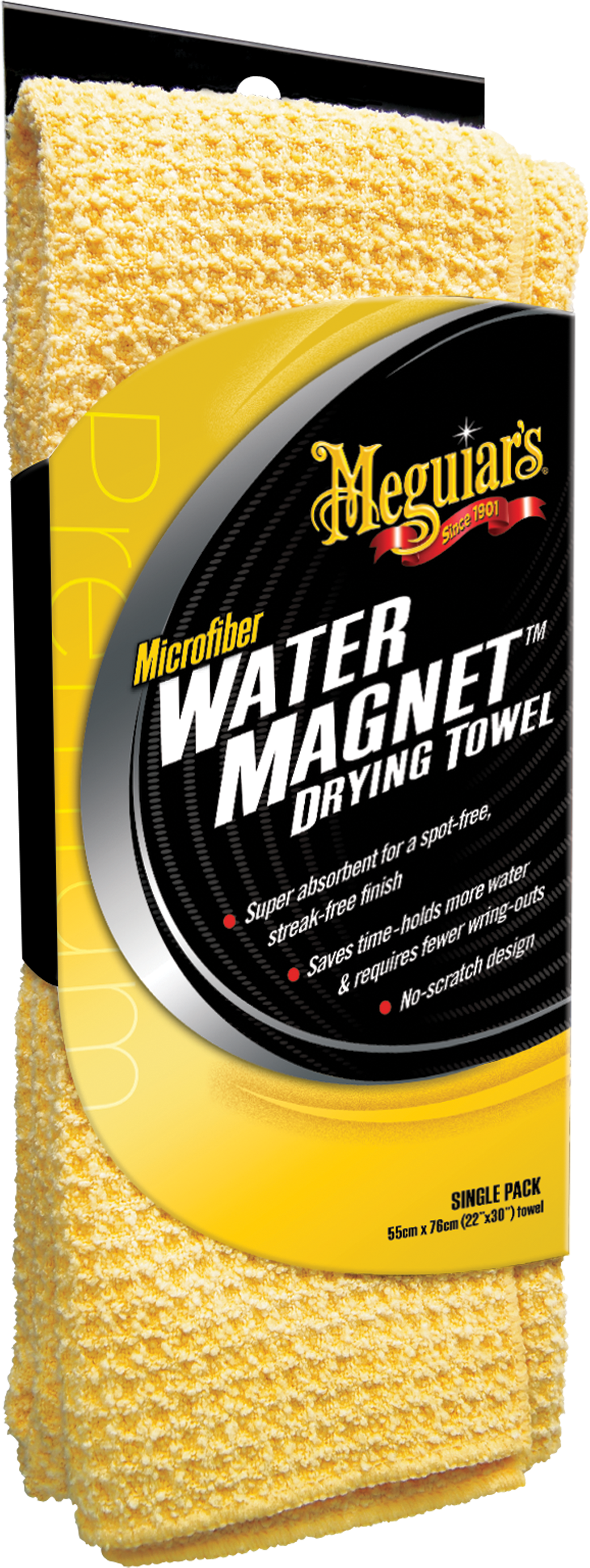 Water Magnet® Microfiber Drying Towel - Meguiars Water Magnet (3000x3000), Png Download