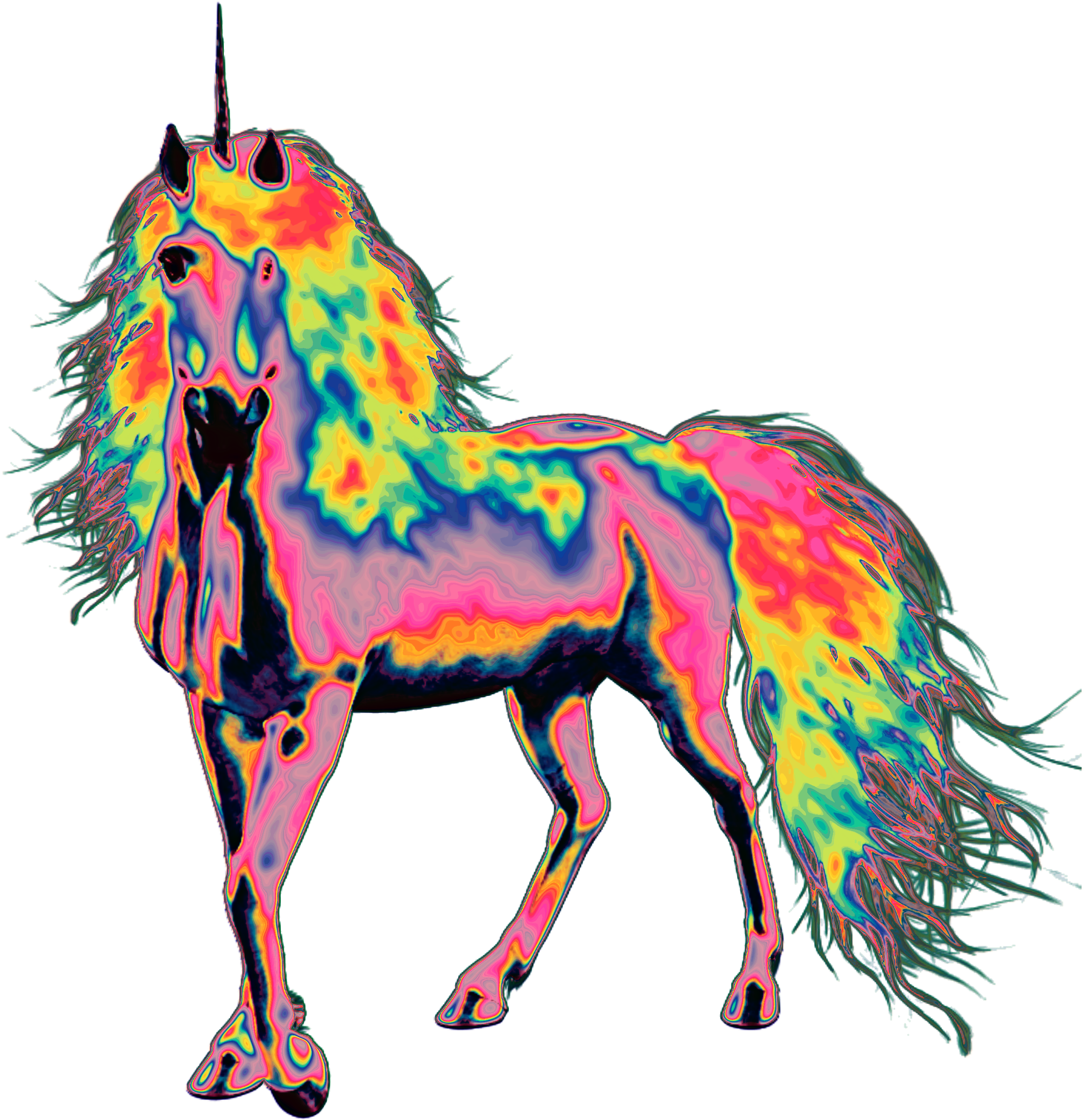 Horse Sticker - Mane (2896x2896), Png Download