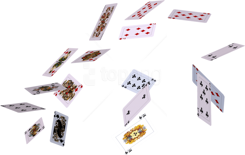 Free Png Download Poker Clipart Png Photo Png Images - Flying Poker Cards Png (850x538), Png Download