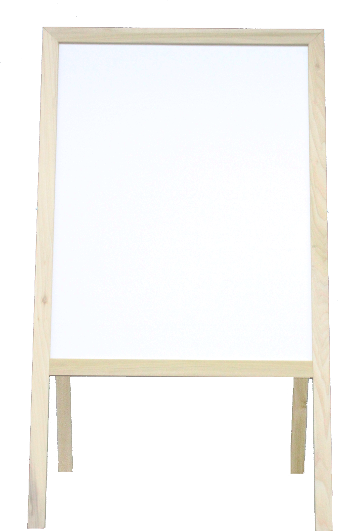 31200 Natural Finish White Dry Erase / Black Chalkboard - Plywood (800x1200), Png Download