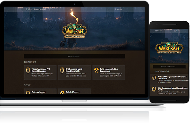 Blizzlike World Of Warcraft Forum Theme - Tablet Computer (640x480), Png Download