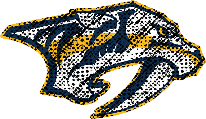 Nashville Predators 2011-present Primary Logo Distressed - Nashville Predators (822x1086), Png Download