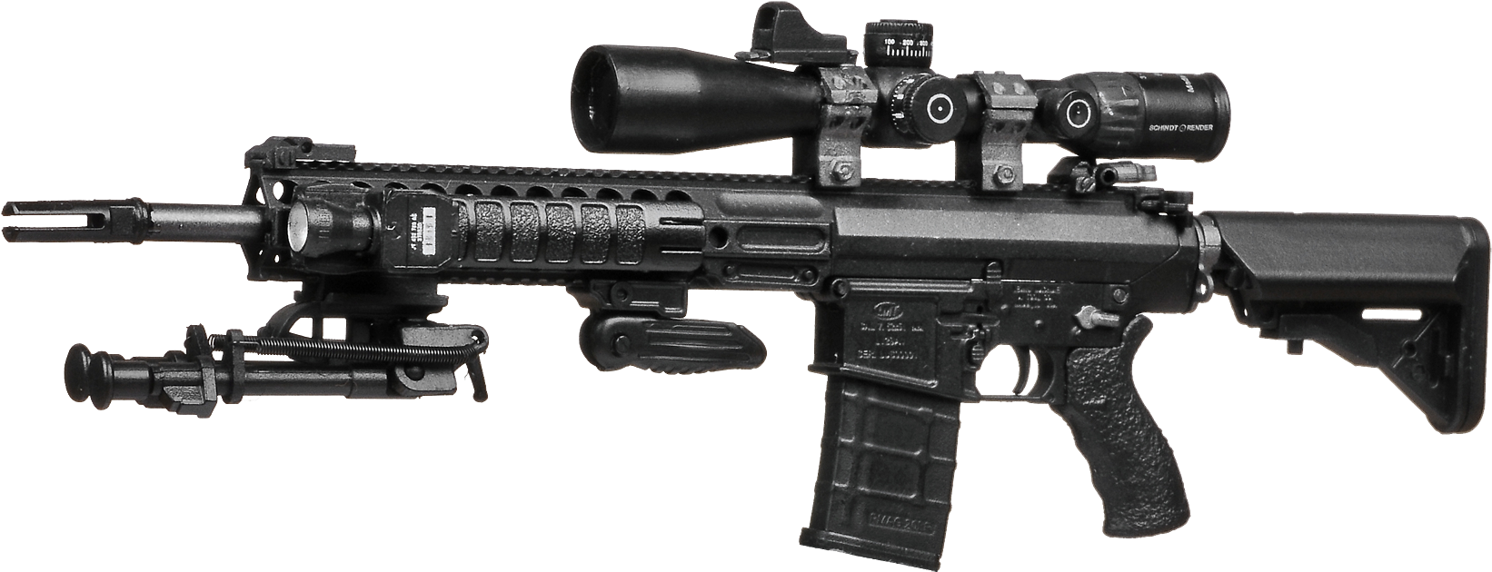 The Role Of L129 A1 Sharpshooter In The British Army - Assault Rifle With Scope (1920x1080), Png Download