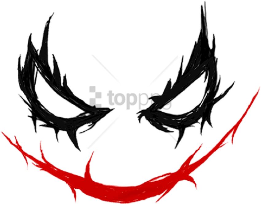 Free Png Joker Smile Png Image With Transparent Background - Joker Smile (850x665), Png Download