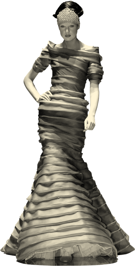 1 - - Gown (450x930), Png Download