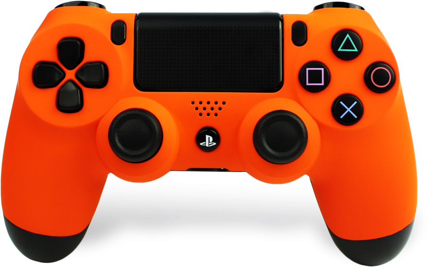 12 - Dualshock 4 Sunset Orange (903x906), Png Download