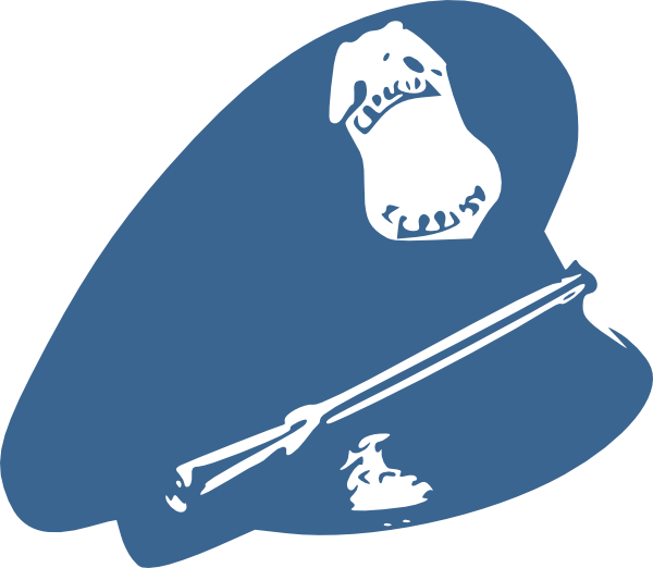 Cop Hat Police Blue Svg Clip Arts 600 X 522 Px (600x522), Png Download