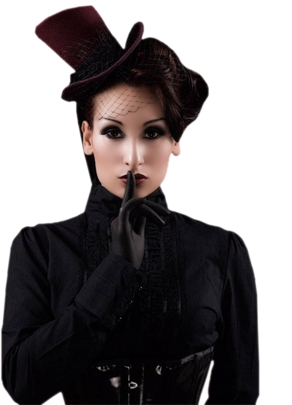 Go-33 - Png Woman Gothic (642x808), Png Download