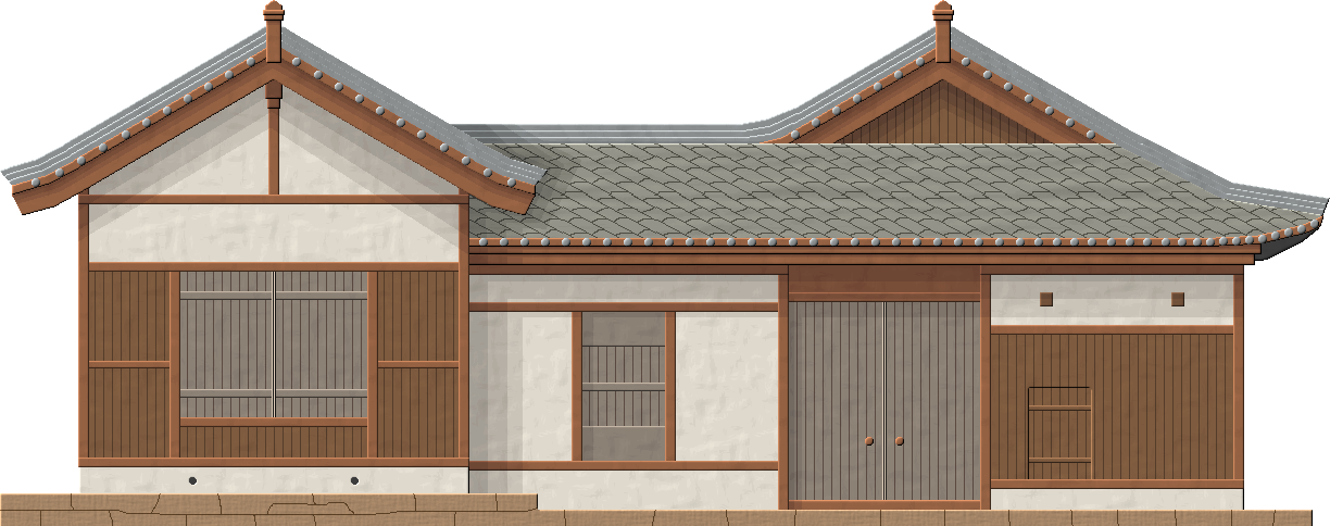 1224 X 484 3 - Korean Traditional House Vector (1224x484), Png Download