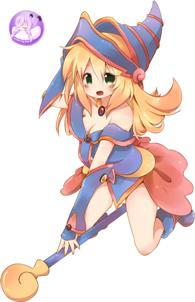Dark Magician Girl By Jimmyisaac - Dark Magician Girl Cute (687x1060), Png Download