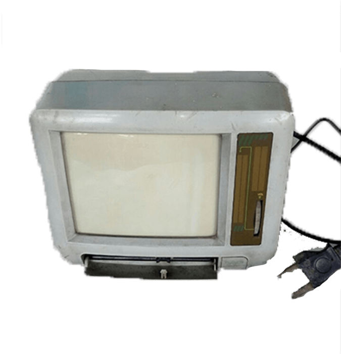 25 Year Old Vintage Small Black And White Tv - Screen (700x700), Png Download