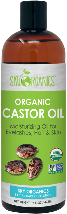 Everythingherbs - Sky Organics Castor Oil (1024x1024), Png Download