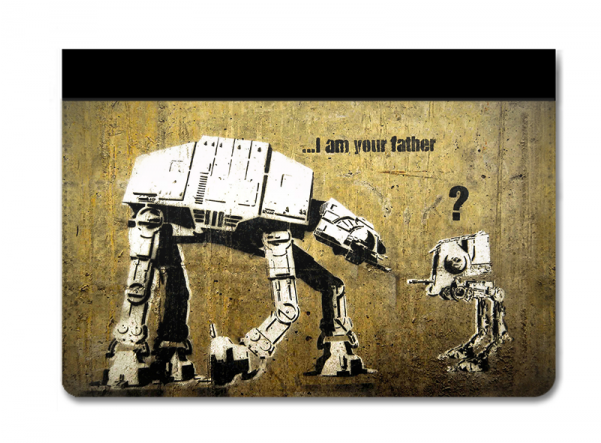 Leather Ipad Banksy 04 - Banksy Art Star Wars (600x600), Png Download