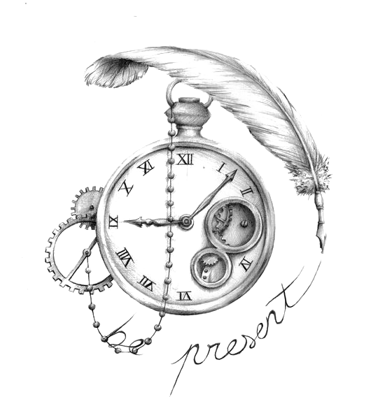 Jpg Transparent Stock Sleeve Clock Artist Continental - Montre A Gousset Dessin (564x590), Png Download