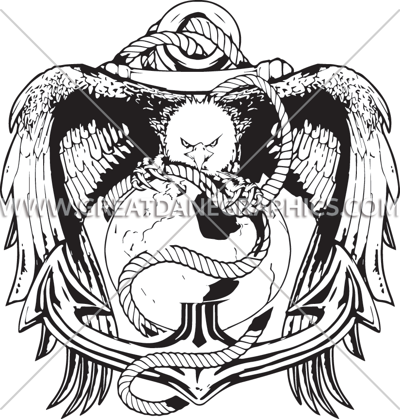 Eagle Globe And Anchor Png - Illustration (825x863), Png Download