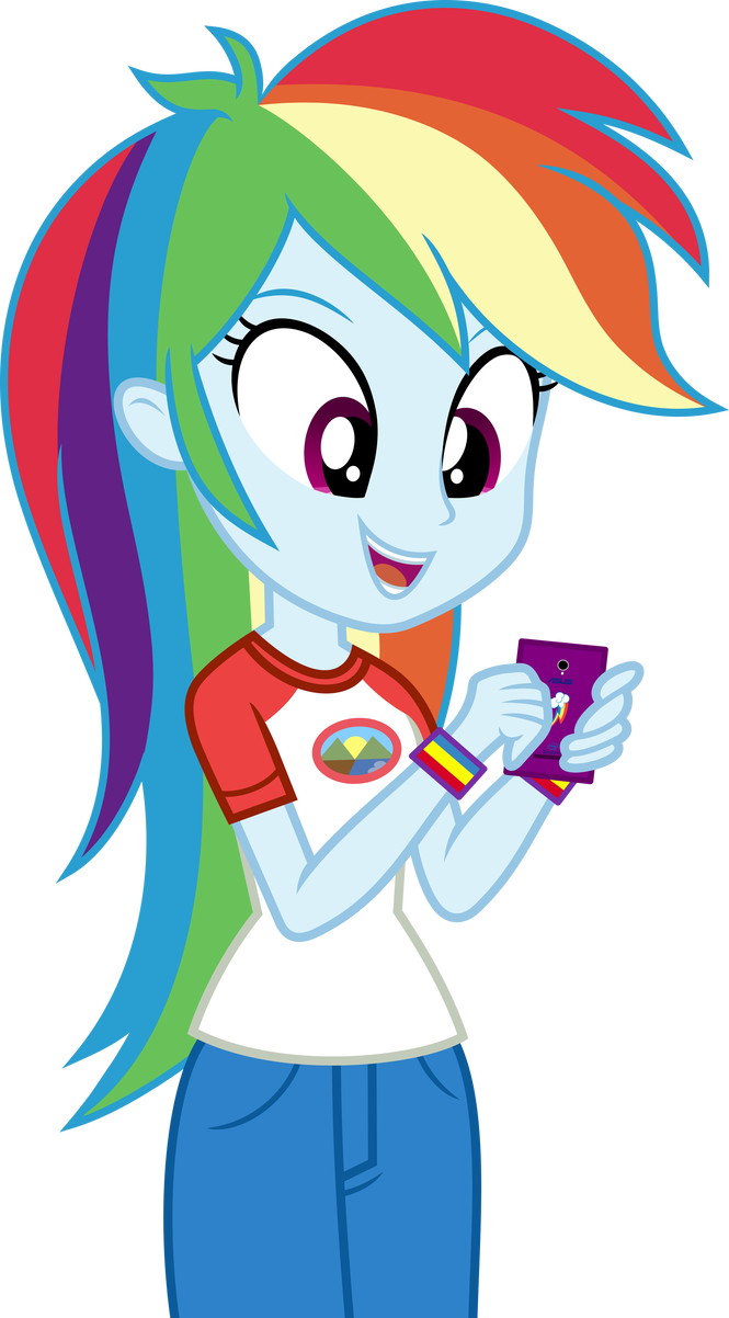 665 X 1202 2 - Mlp Eqg Rainbow Dash (665x1202), Png Download
