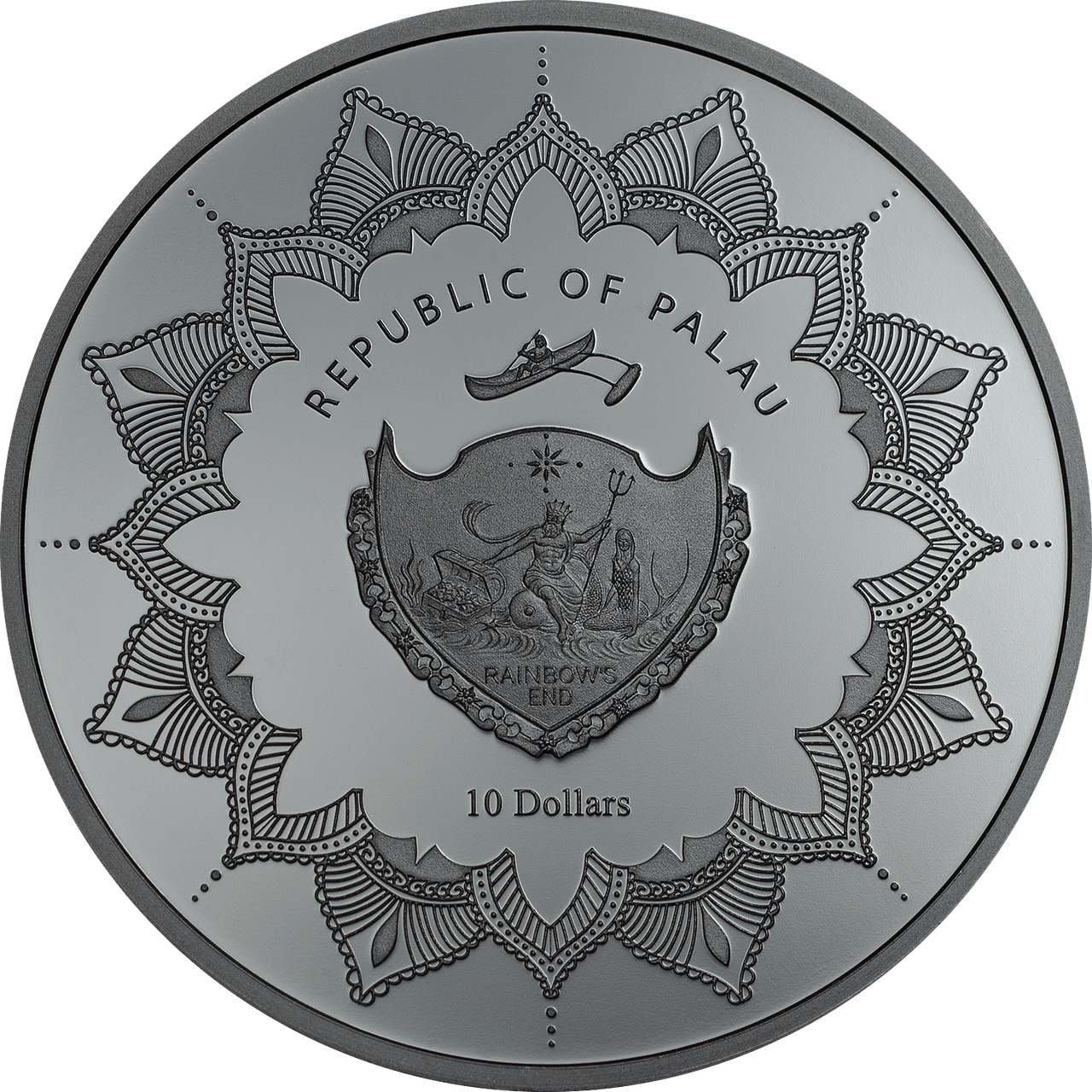 Laughing Buddha Gold Plated 2 Oz Silver Coin 10 Palau (1280x1280), Png Download