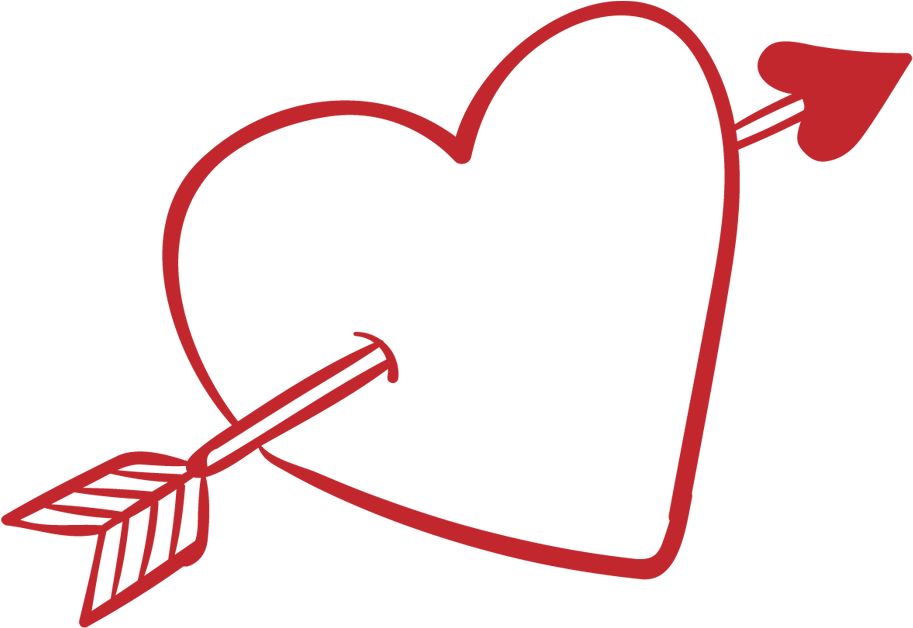 Arrow Vector Valentines - Cupid Heart With Arrow Png (965x1188), Png Download