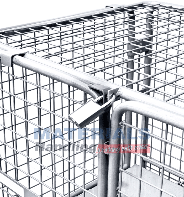 Goods Trolley Cage - Handrail (700x770), Png Download