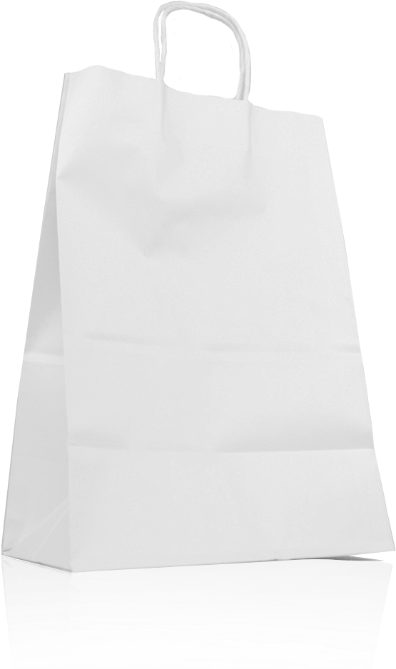 White Twisted Handle Paper Bag - Bag (800x1000), Png Download
