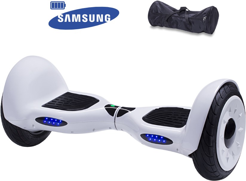 Hoverboard Smart Balance 10 Polegadas Branco Com Bateria - Skateboard (860x860), Png Download