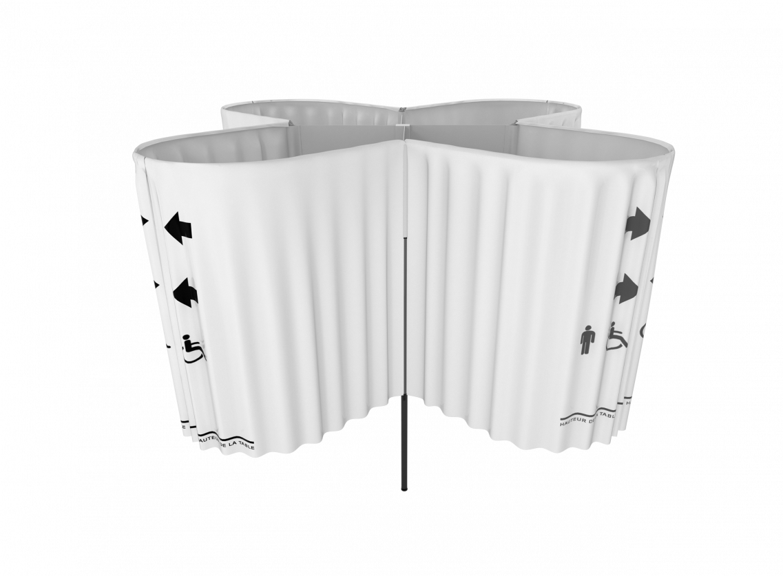 Acc Privacy Curtain 2 V4 - Black-and-white (1137x837), Png Download
